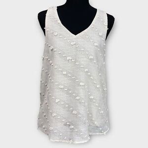 Entro Cream Racerback Tank Size S